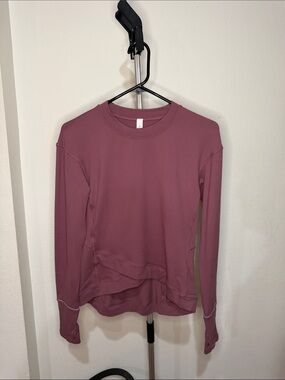 Lululemon Women's Long-Sleeve Crewneck Top - Mauve Pink